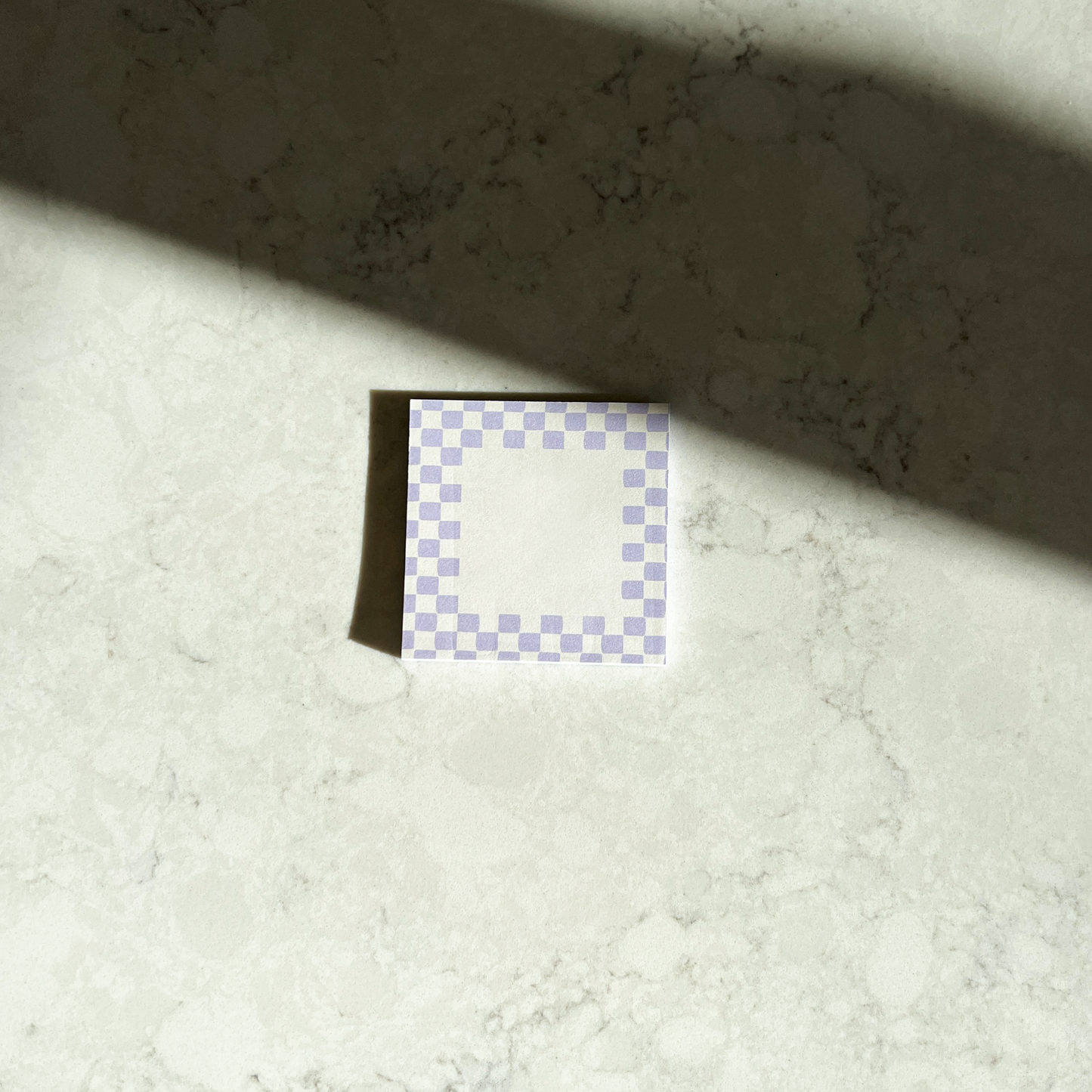 Post-it damiers mauves